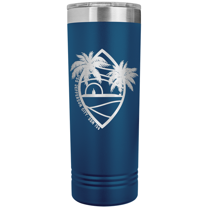 USS_Jefferson_City_22oz_Skinny_Tumbler_Blue_Mockup.png