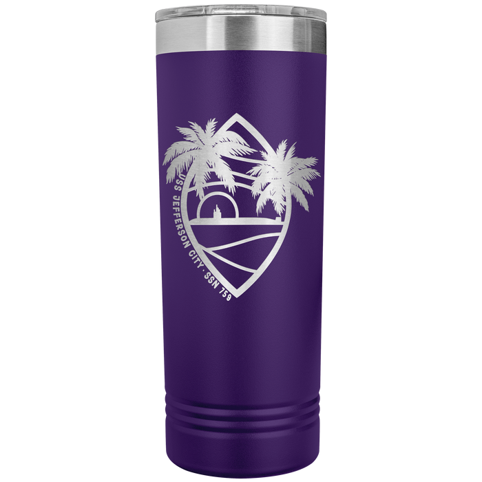 USS_Jefferson_City_22oz_Skinny_Tumbler_Purple_Mockup.png