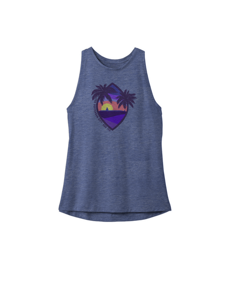 USS Jefferson City Ladies Tri-Blend Racerback Tank