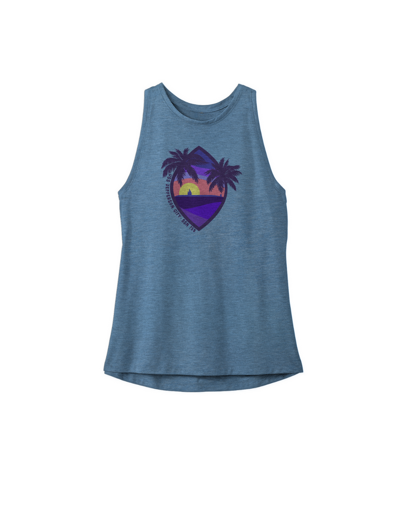 USS Jefferson City Ladies Tri-Blend Racerback Tank