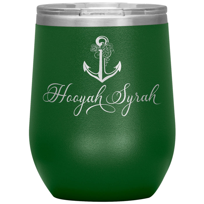 Vintage Hoorah Syrah 12oz Wine Insulated Tumbler