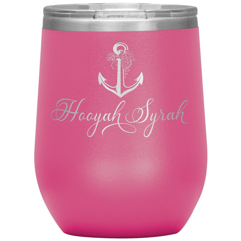 Vintage Hoorah Syrah 12oz Wine Insulated Tumbler
