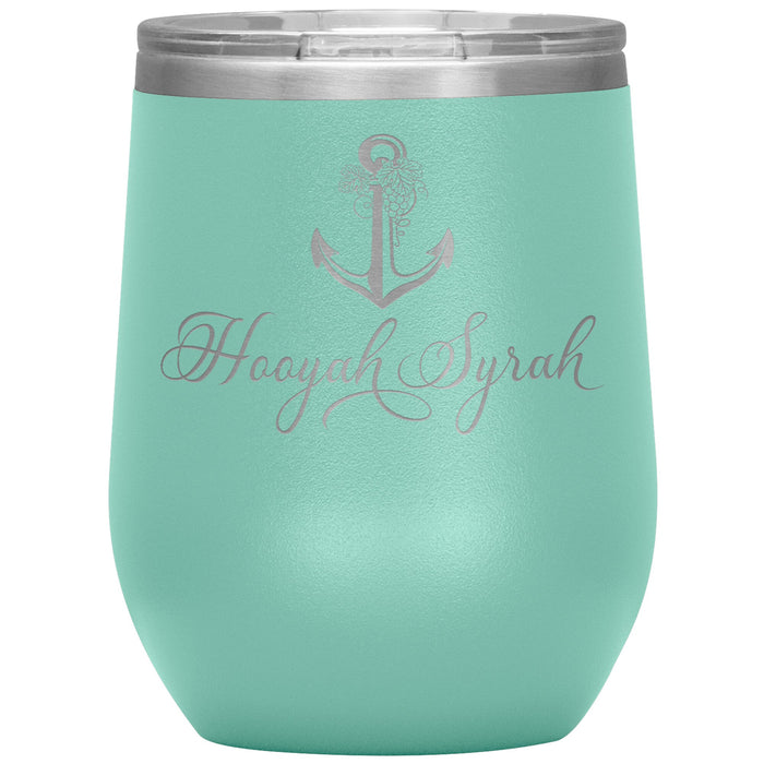 Vintage Hoorah Syrah 12oz Wine Insulated Tumbler