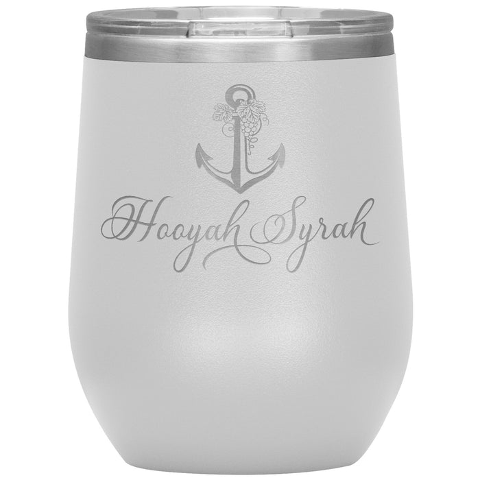 Vintage Hoorah Syrah 12oz Wine Insulated Tumbler