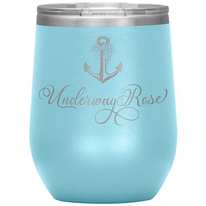 Vintage Underway Rose 12oz Wine Insulated Tumbler