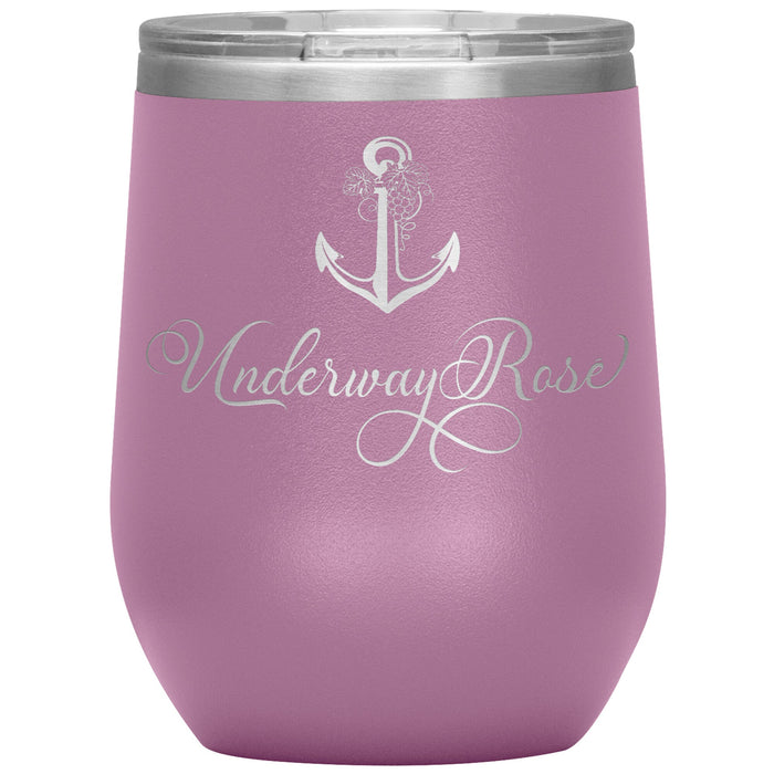 Vintage Underway Rose 12oz Wine Insulated Tumbler