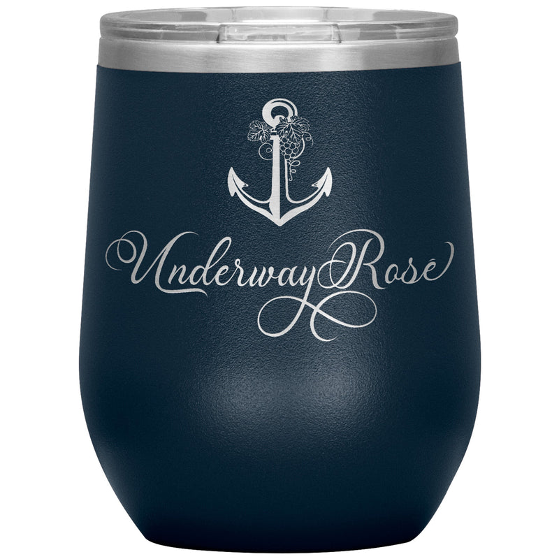 Vintage Underway Rose 12oz Wine Insulated Tumbler