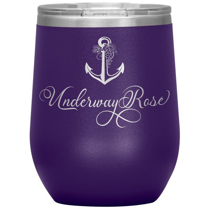 Vintage Underway Rose 12oz Wine Insulated Tumbler