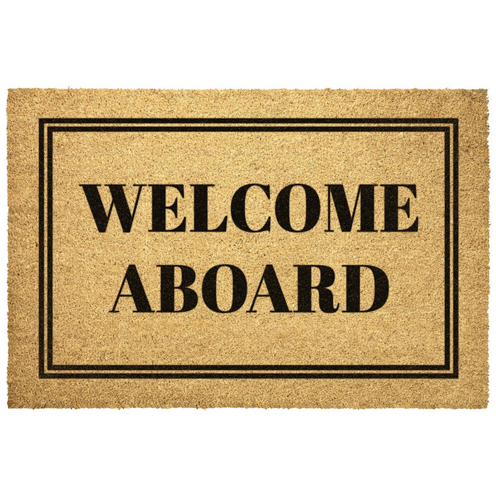 Welcome Aboard Door Mat