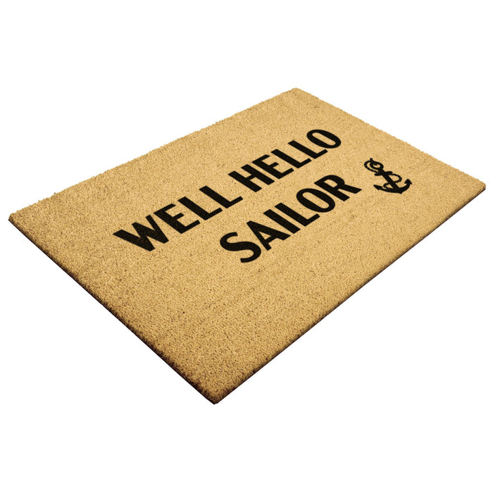 Well Hello Sailor Door Mat