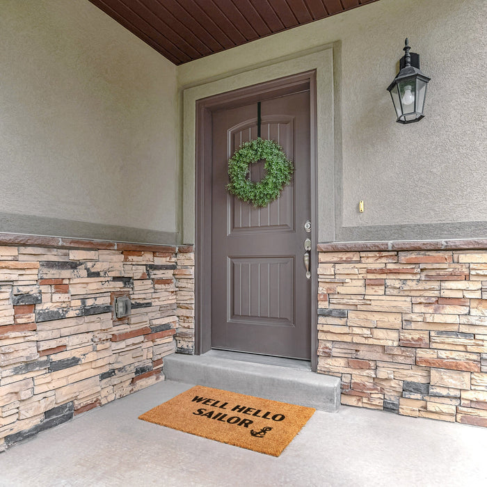 Well Hello Sailor Door Mat