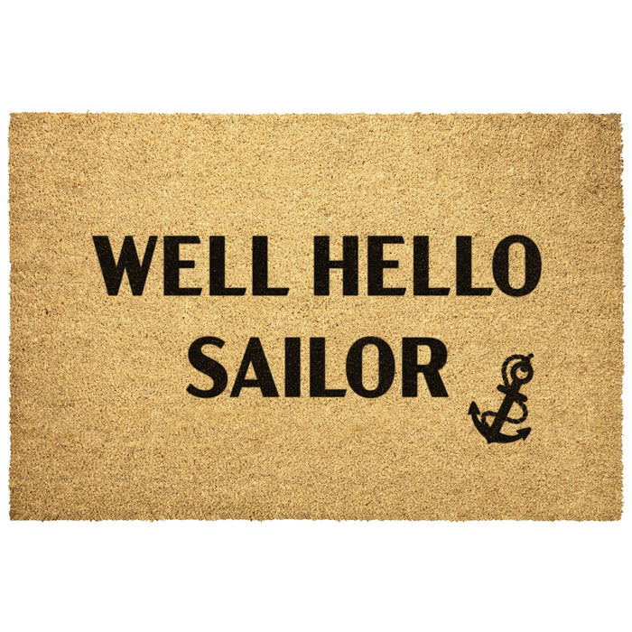 Well Hello Sailor Door Mat