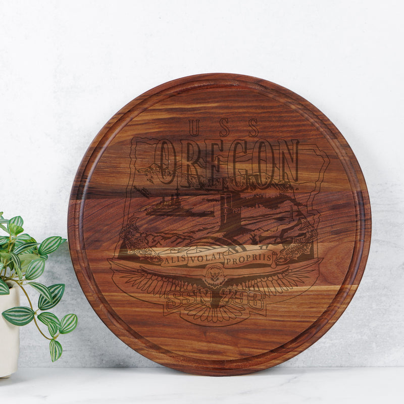USS Oregon Round Charcuterie Board