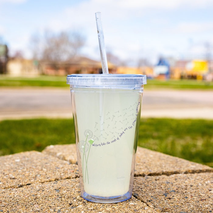 Dandelion Month of the Military Child 16oz Cup