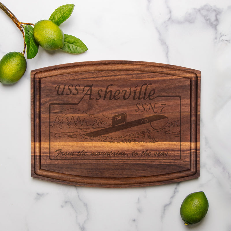 Custom Wood Cutting Board with Groove