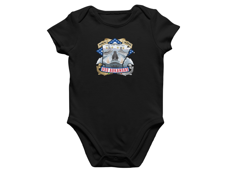 Custom Navy Infant Onesie