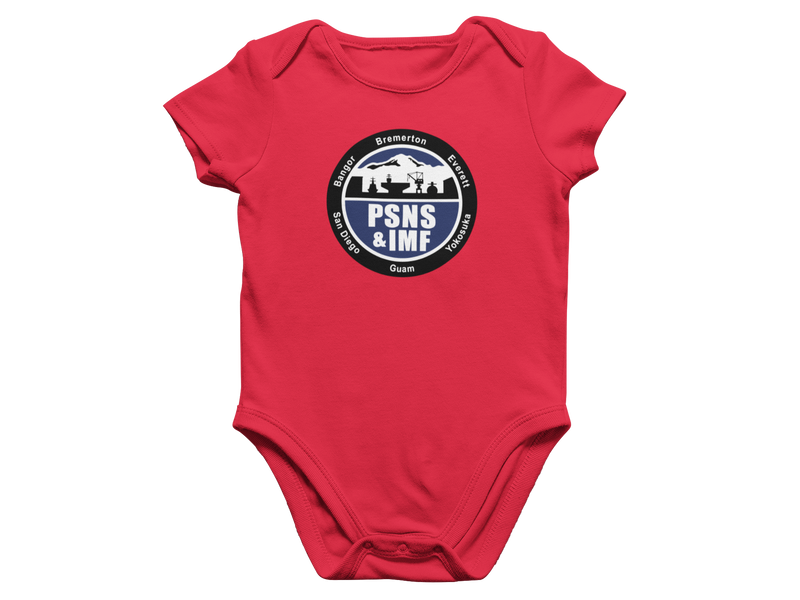 Custom Navy Infant Onesie