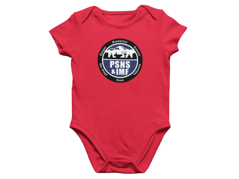 Custom Navy Infant Onesie