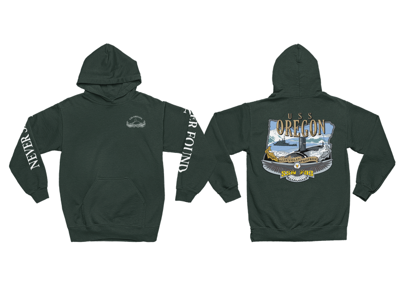 USS Oregon Command Crest Hoodie