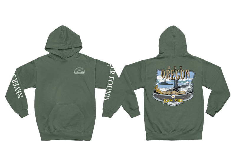 USS Oregon Command Crest Hoodie