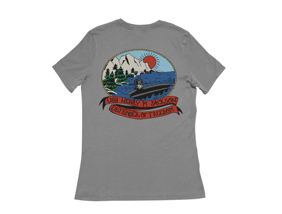HMJ Blue Hand Drawn FRG Ladies T-shirt
