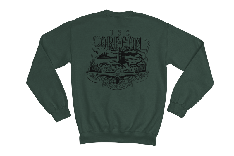 USS Oregon Crest Crewneck Sweatshirt