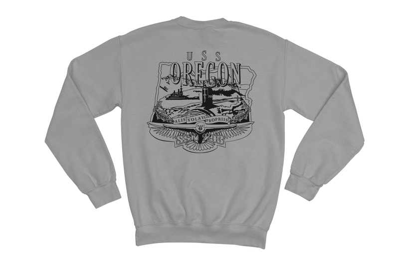 USS Oregon Crest Crewneck Sweatshirt