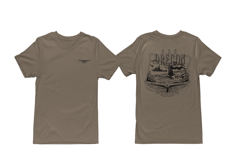 USS Oregon Command Crest T Shirt