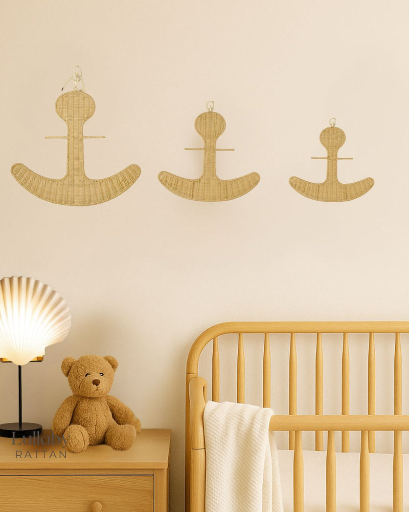 Rattan Anchor Wall Décor