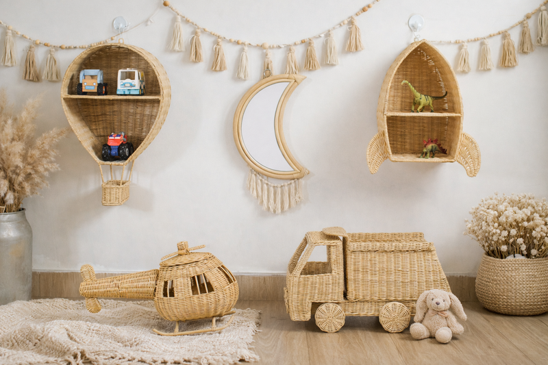 Rattan Toy Helicopter