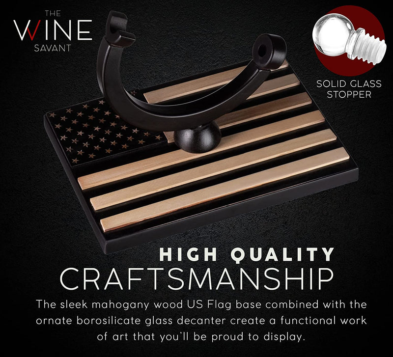 Navy Globe Whiskey Decanter Set