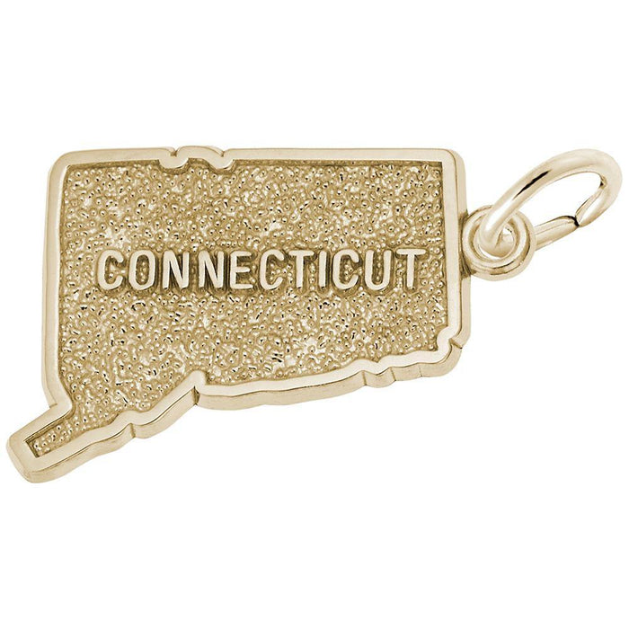 Connecticut Map Charm