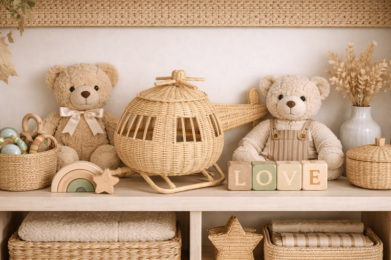 Rattan Toy Helicopter