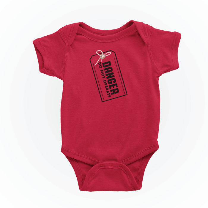 Danger Tag Baby Onesie