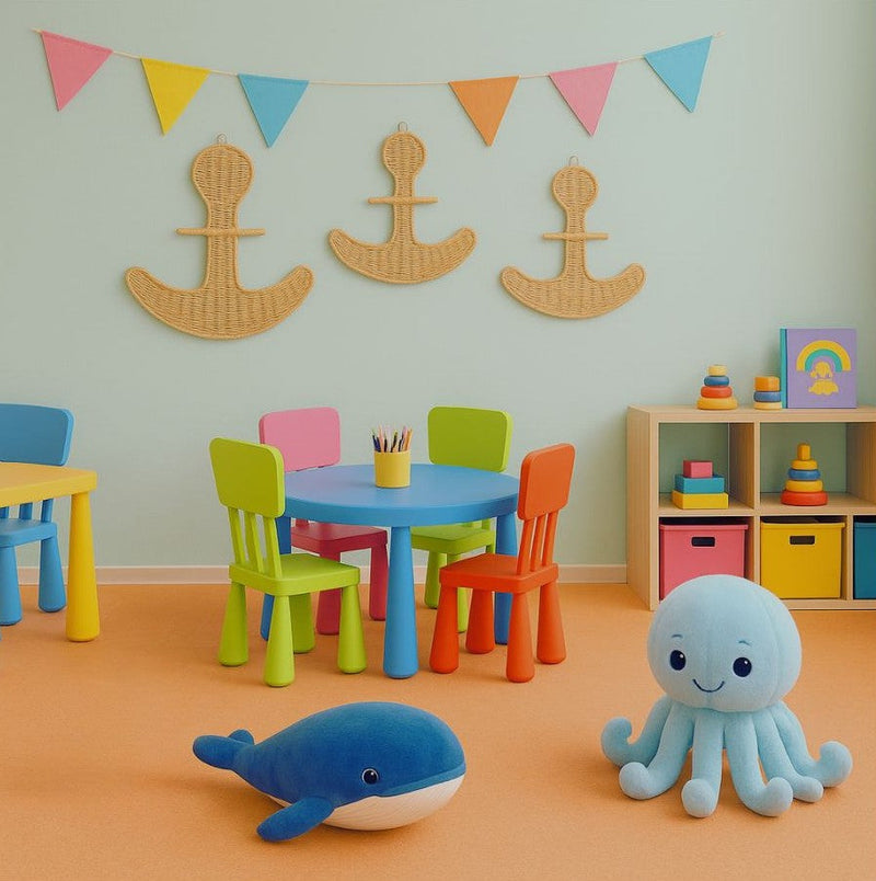 Rattan Anchor Wall Décor