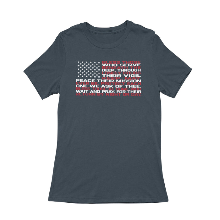 Submarine Hymn Flag Ladies T-Shirt