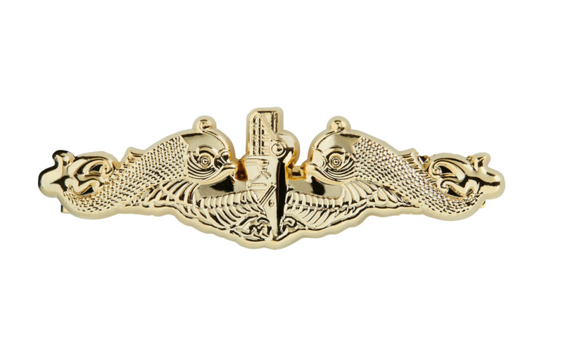 Gold Dolphin Insignia Tie Clip