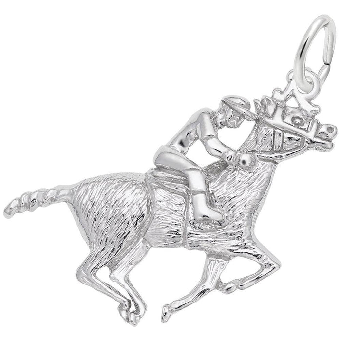 Horse & Jockey Charm