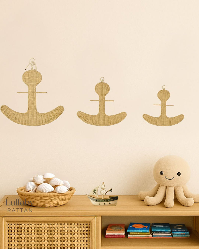 Rattan Anchor Wall Décor