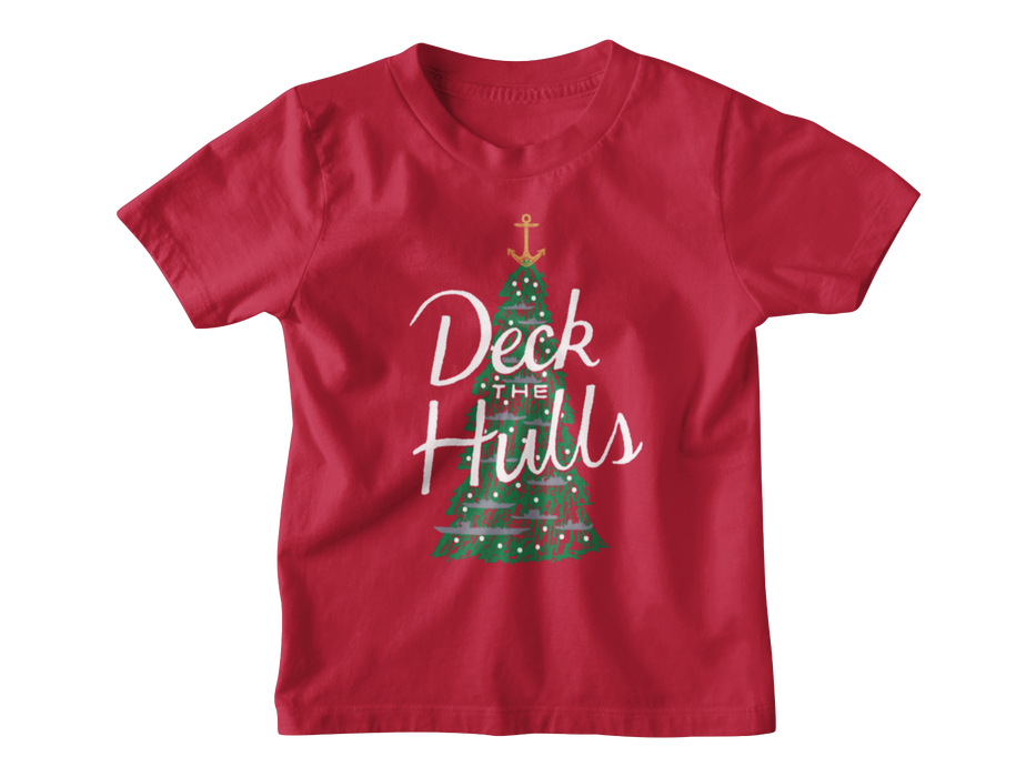 Deck The Hulls Surface Ship Youth T-Shirt