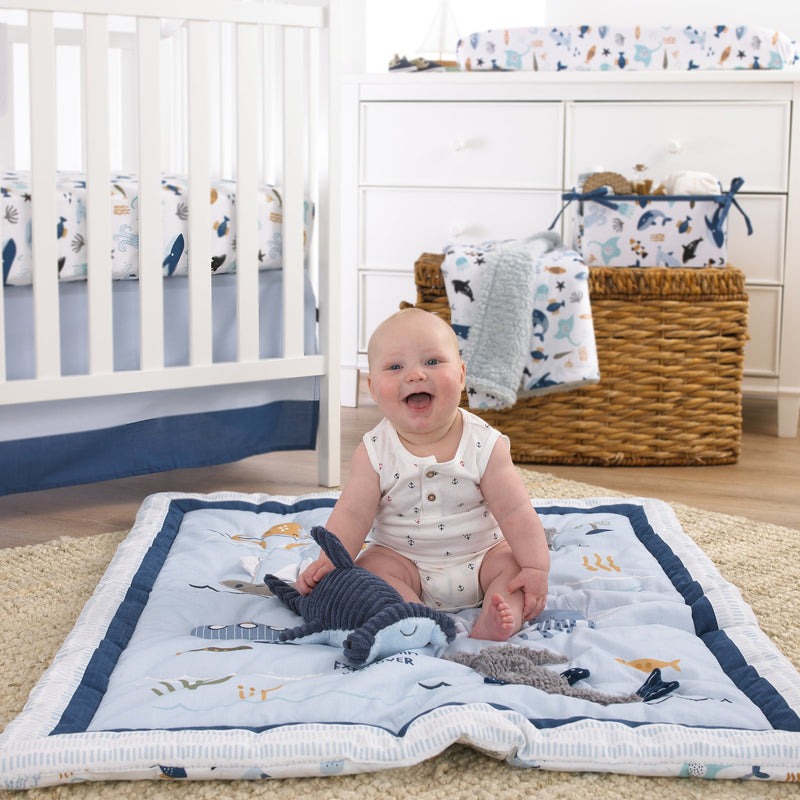 NoJo Submarine 4 Piece Nursery Crib Bedding Set
