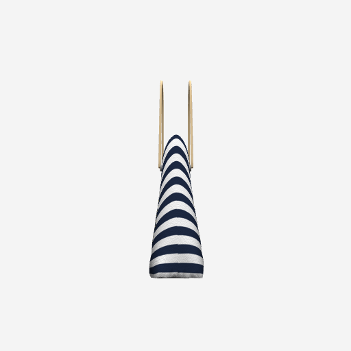 Navy Ombudsman Striped Tote Bag