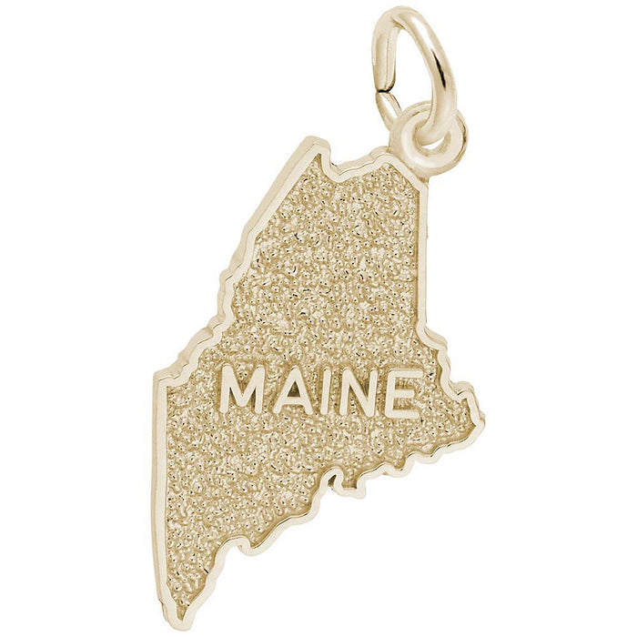 Maine Map Charm