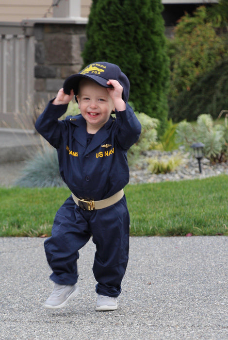 Mini Navy Blue Coveralls