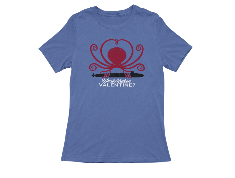 What's Kraken Valentine Submarine Ladies T-Shirt