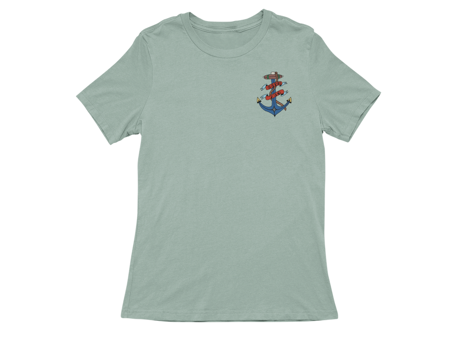 HMJ Blue Hand Drawn FRG Ladies T-shirt