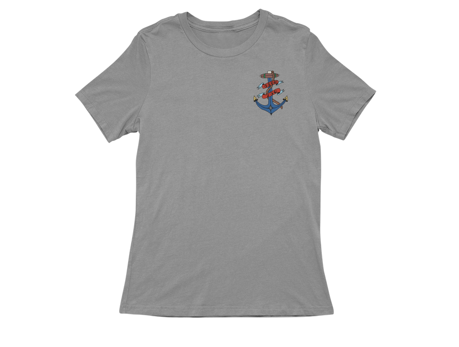 HMJ Blue Hand Drawn FRG Ladies T-shirt