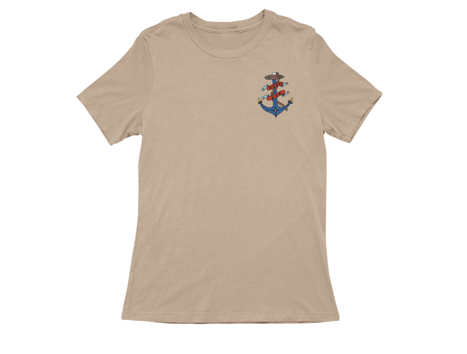 HMJ Blue Hand Drawn FRG Ladies T-shirt