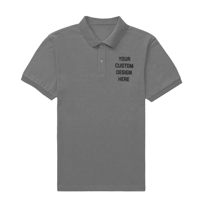 Custom Navy Cotton Pique Polo