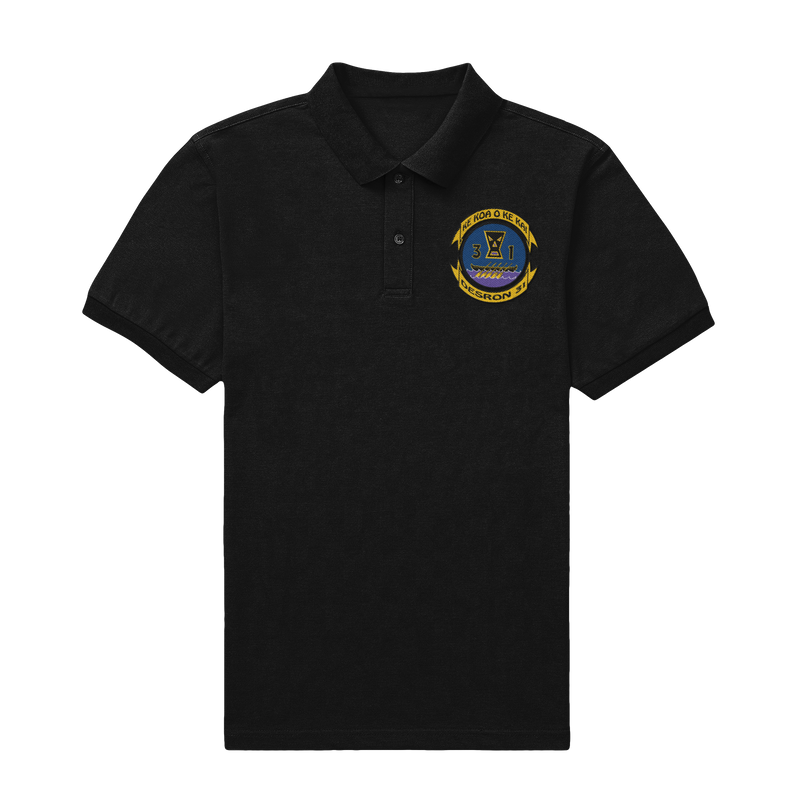 Custom Navy Cotton Pique Polo